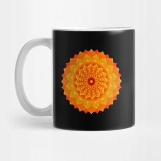 Yellow Orange Mandala Mug